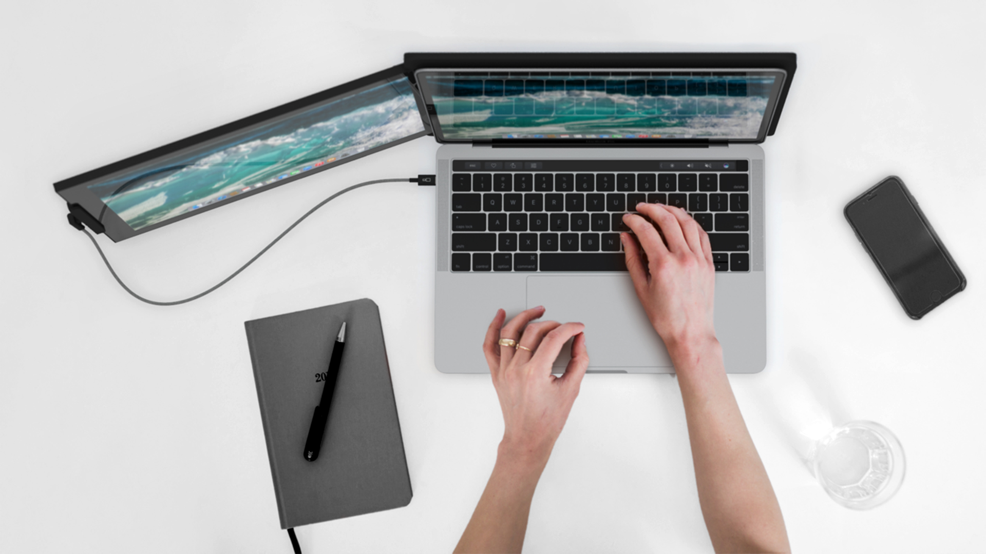 DUO – Duplica la superficie de la pantalla de tu laptop con este monitor  plegable