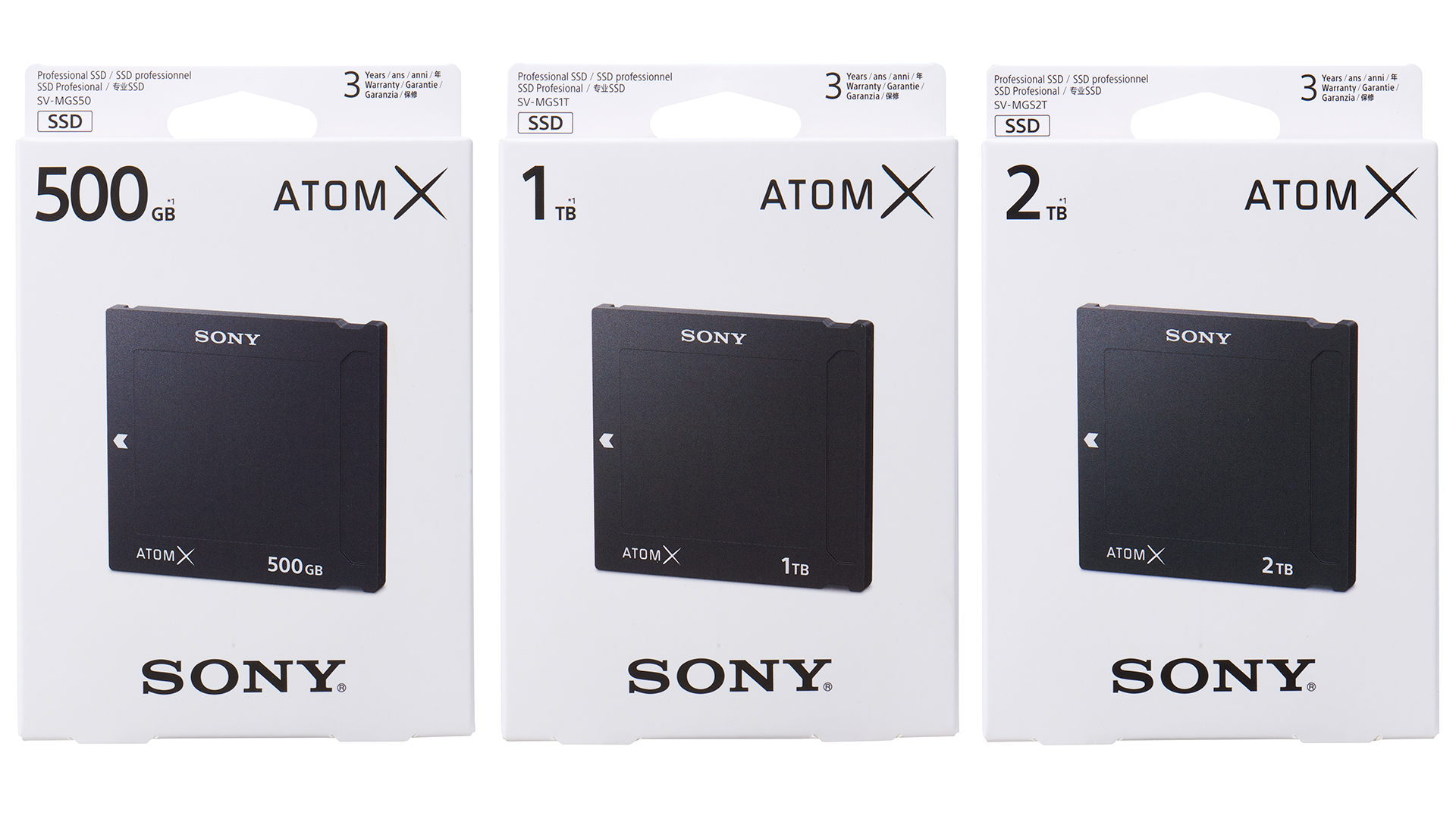 美品 ATOMOS NINJA-V SONY SSD 1TB SV-MGS1T