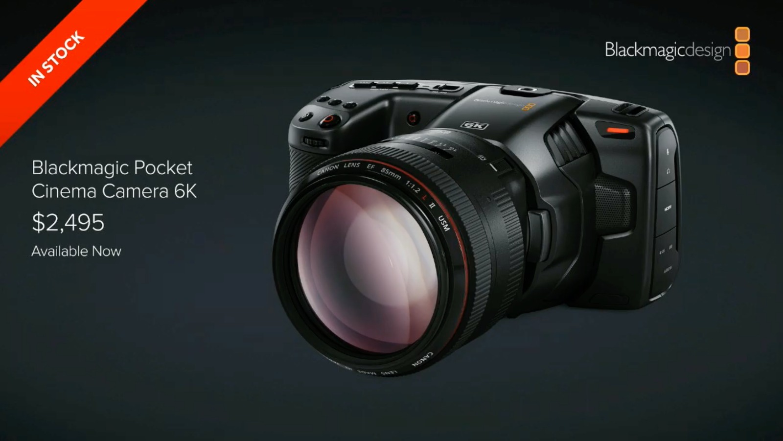 Blackmagic Pocket Cinema Camera 6K Announced - Super 35 Sensor and