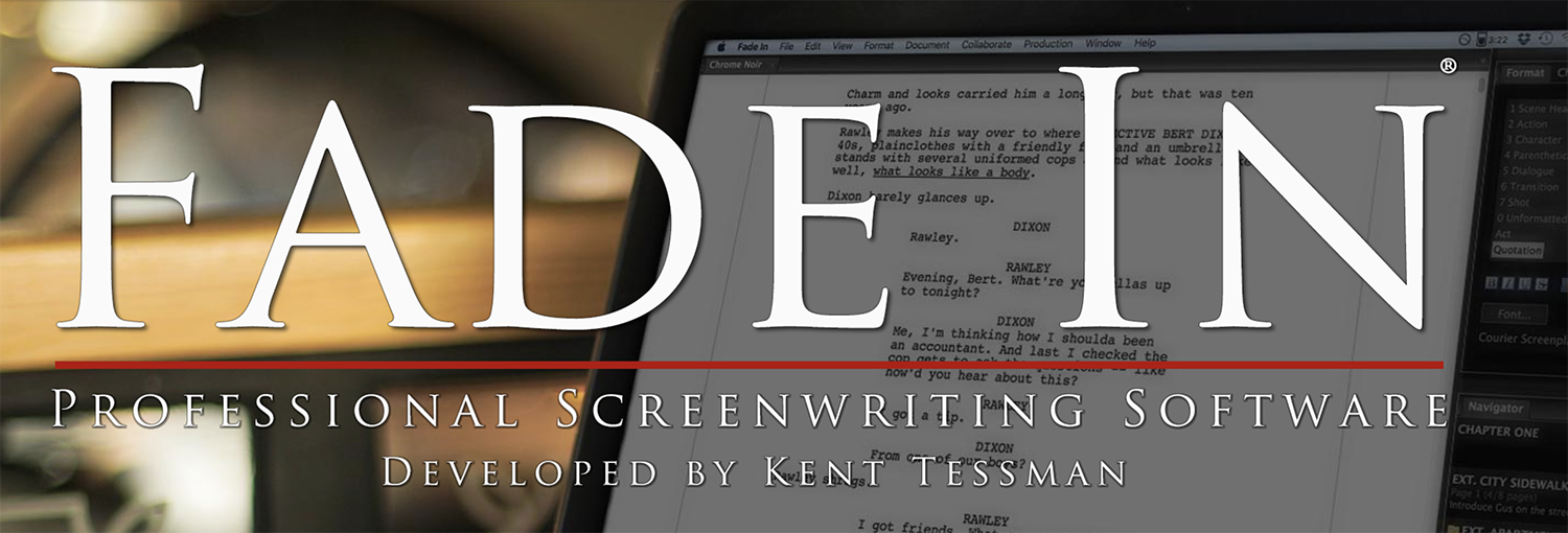 fade in screenwriting
