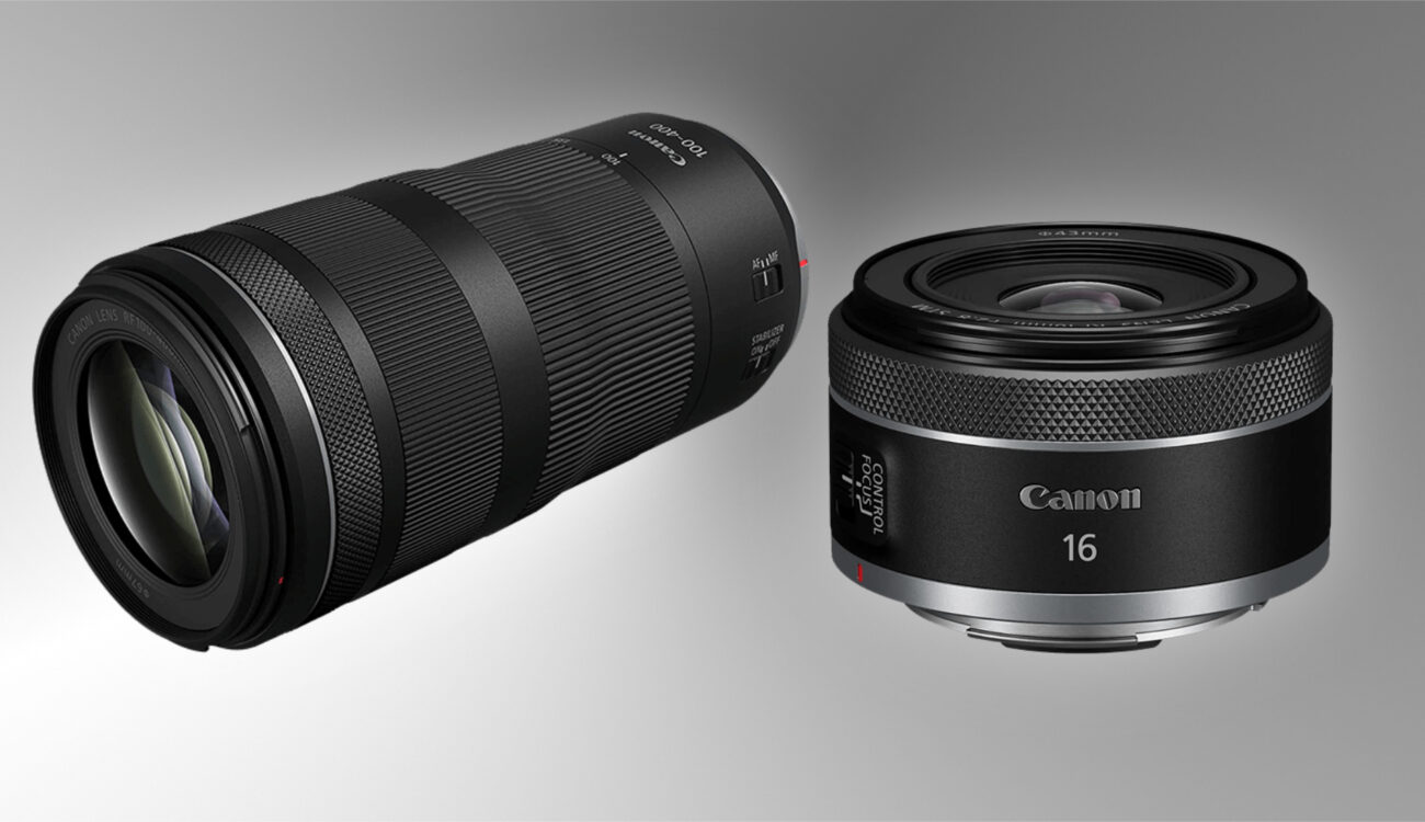 Canon RF 16mm F/2.8 Introduced and USM RF STM | IS F/5.6-8 100-400mm CineD
