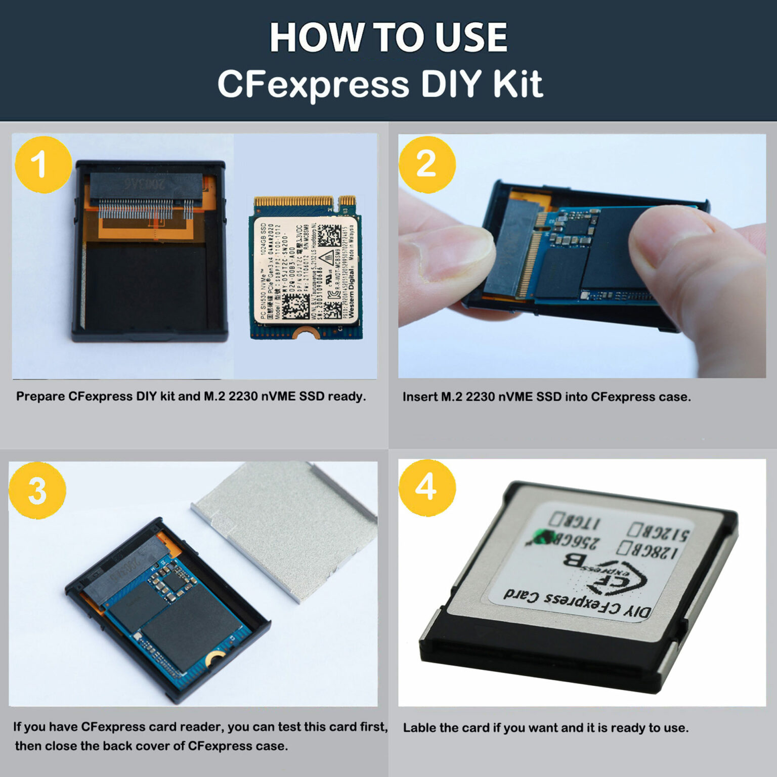 Sintech DIY Metal Adapter Turns M.2 NVMe SSDs Into Affordable CFexpress ...