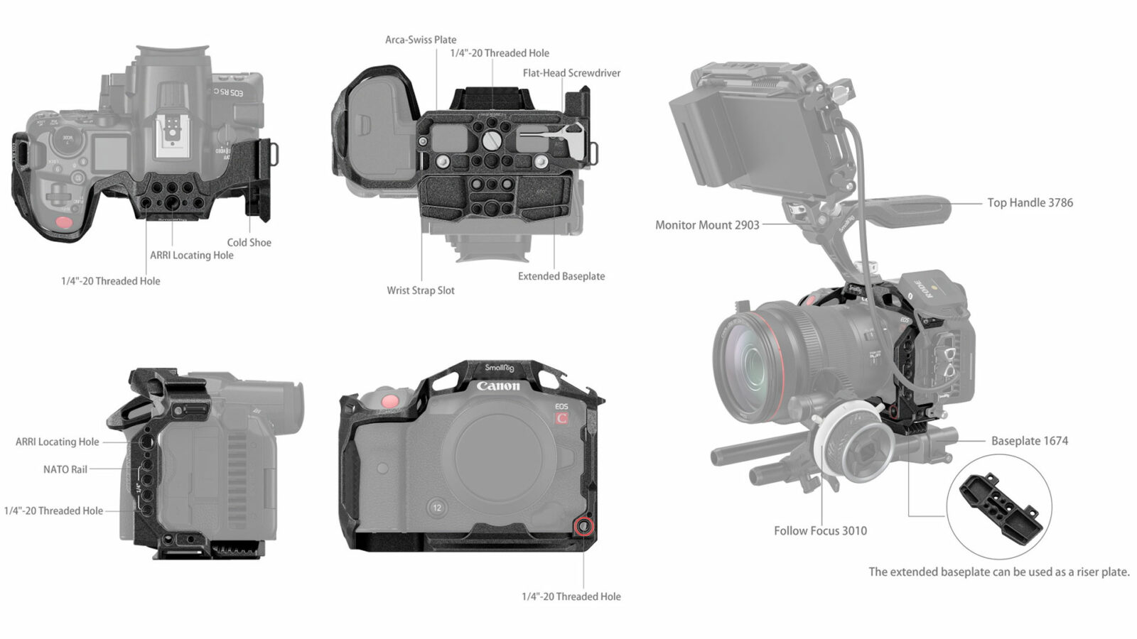 SmallRig Camera Cage for Canon EOS R5 C Announced | CineD