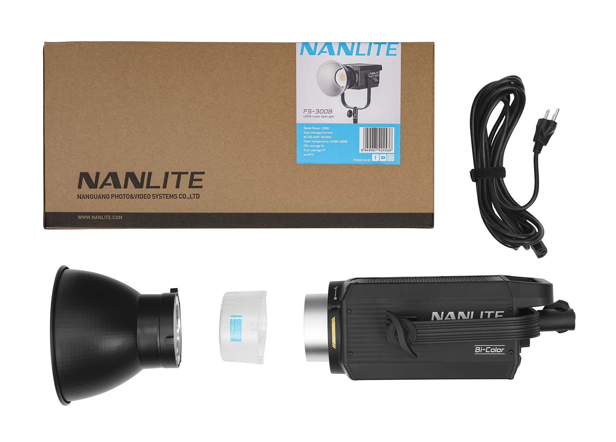 NANLITEが2色発光のCOB LEDスポットライト「 FS-300B」を発表 | CineD