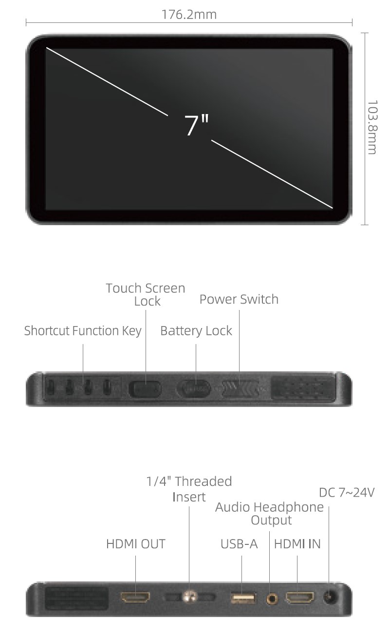 PortkeysがMT22DS、BM7IIDS、LH7Pのモニターを発表 | CineD