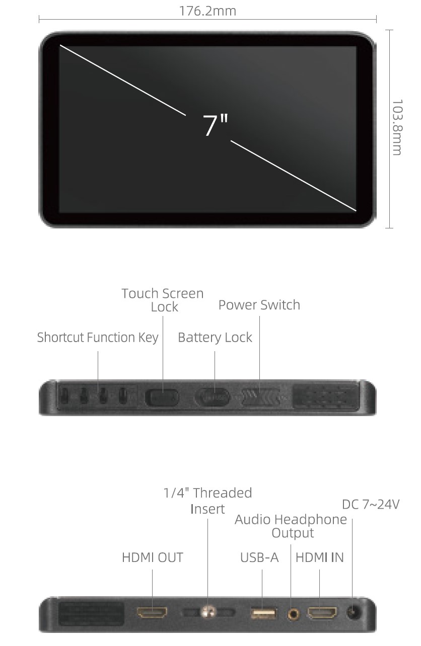 PortkeysがMT22DS、BM7IIDS、LH7Pのモニターを発表 | CineD