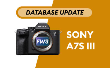 Sony a7S III - Camera Database Update