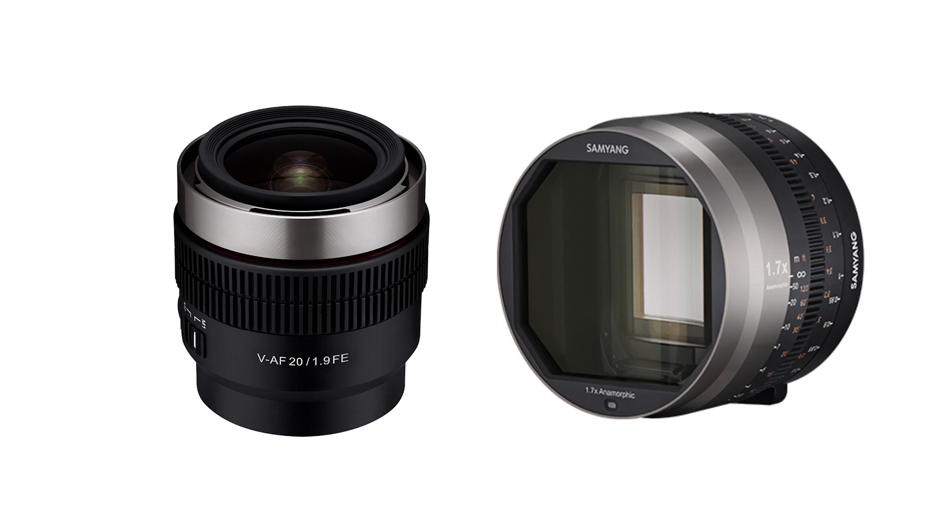 Samyang V-AF 20mm T1.9 and 1.7x Anamorphic Adapter Released – Lens Set Now Completed