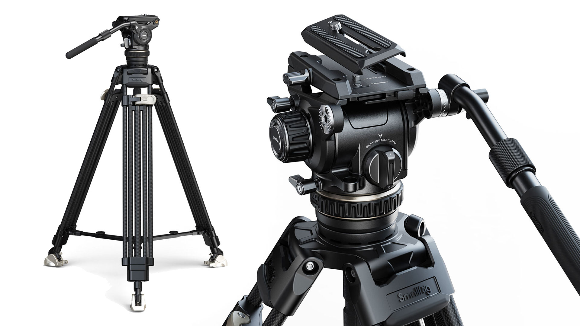 SmallRig AD-120 Heavy-Duty Carbon Fiber Tripod Released