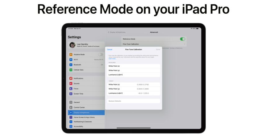 iPad Proはポストプロダクションのプロフェッショナル・リファレンスモニターになれるか？