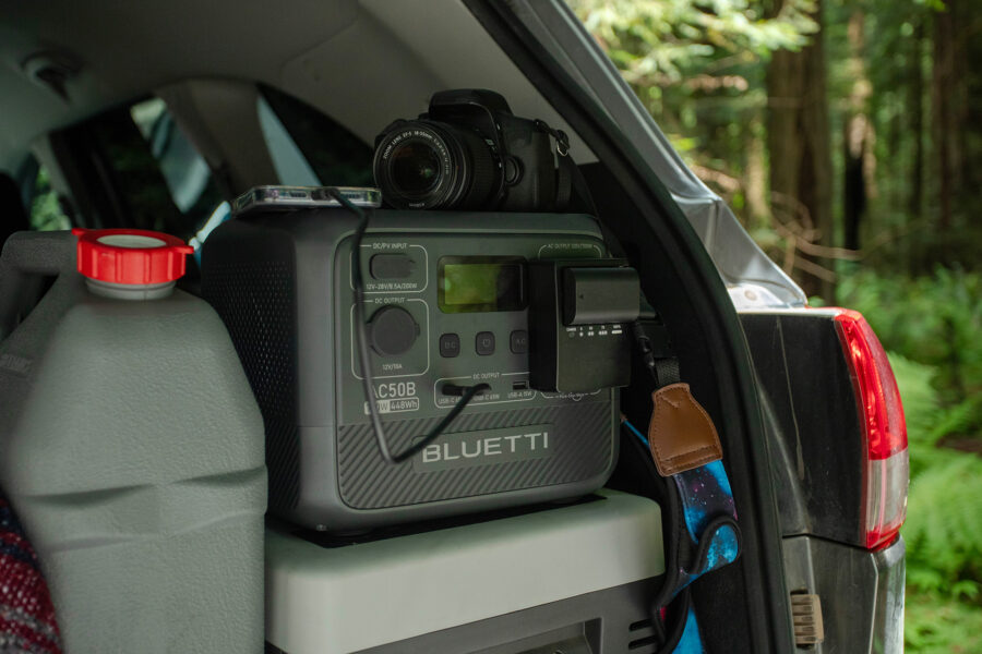 BLUETTI AC50B can help you recharge batteries in the field