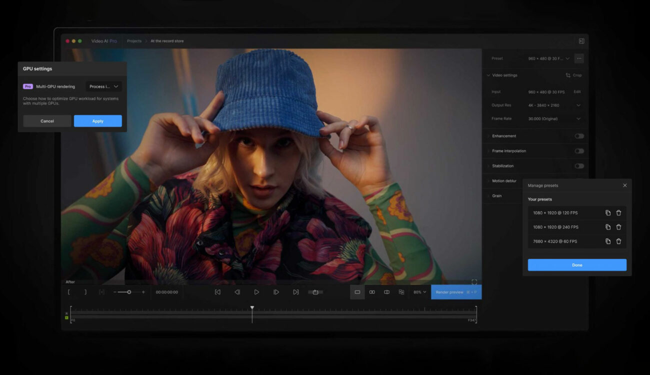 Topaz Labs Video AI Pro Launched - Local Processing to Upscale, Stabilize, and Denoise Footage