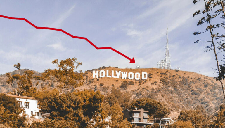 ハリウッドが減速 - 過去2年間で映画・テレビ制作が40％減少