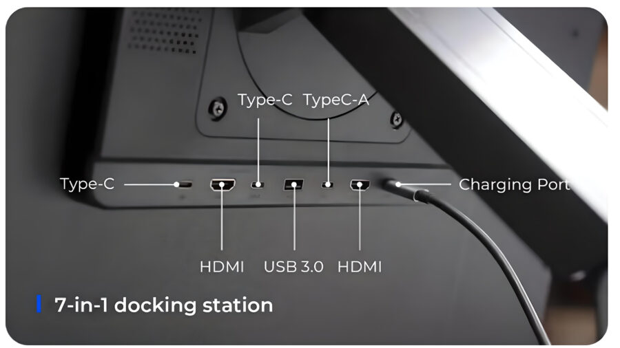 The Halmapixel DuoFlex 4K has a built-in dock