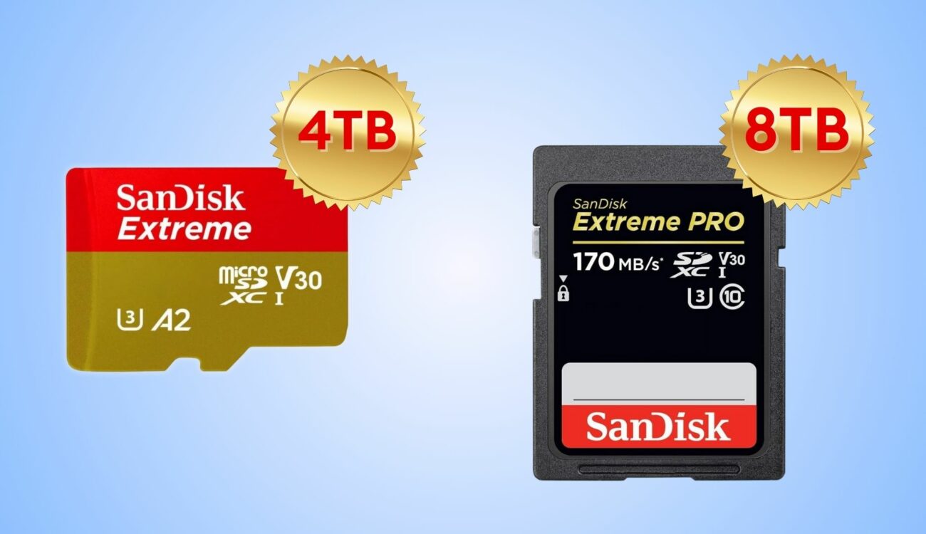 サンディスクが8TB SDカードと4TB microSDカードを発表