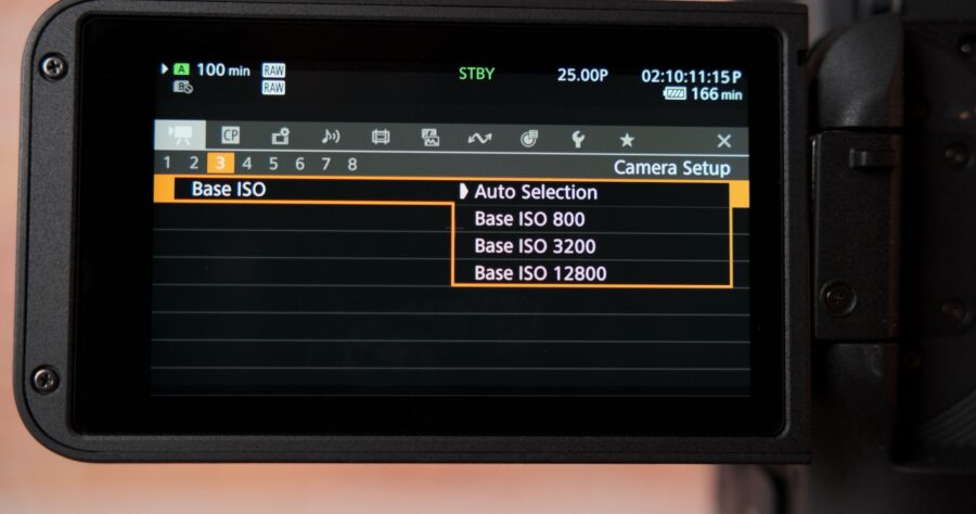 Canon EOS C80 base ISO for C-Log 2/3 and RAW recording