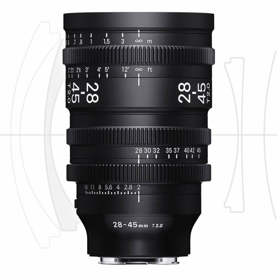 SIGMA 28-45mm T2 full-frame autofocus cine lens prototype