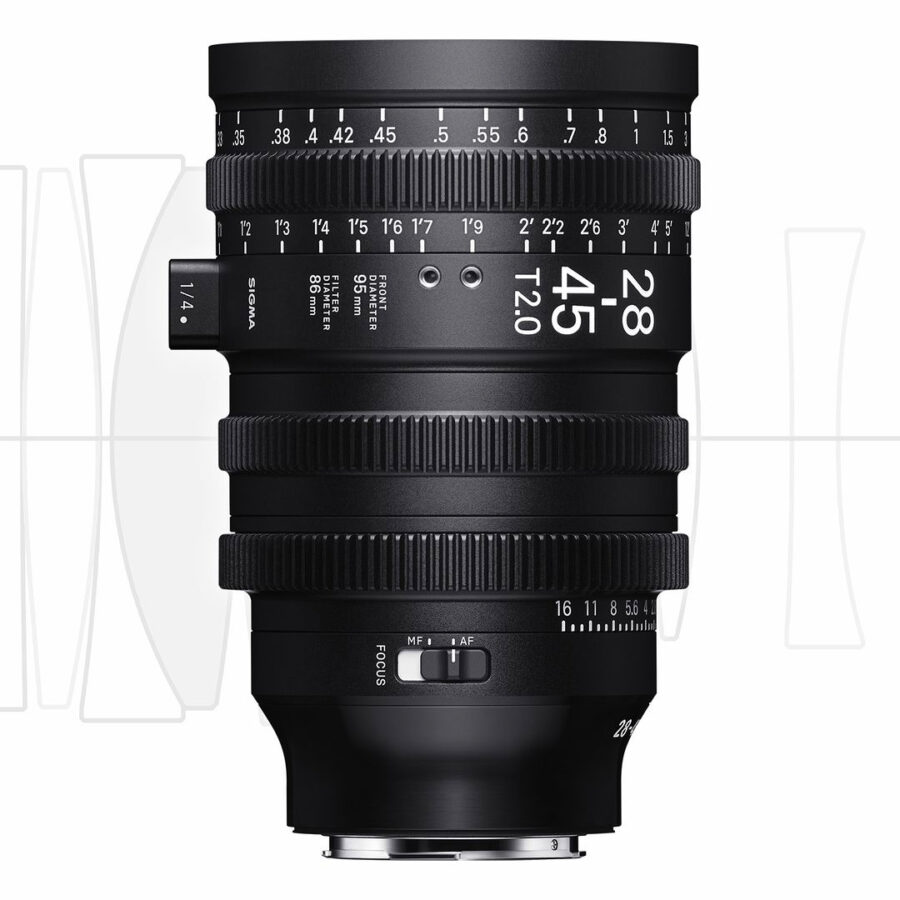 SIGMA 28-45mm T2 full-frame autofocus cine lens prototype