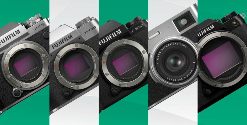 富士フイルムがX-T5、X-T50、X-S20、X100VI、GFX100S IIのオートフォーカスファームウェアアップデートを発表