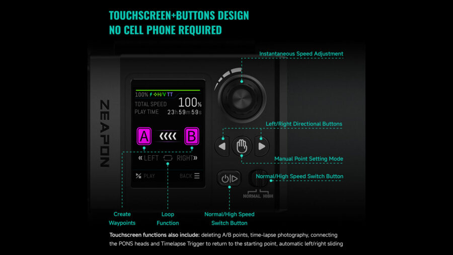 The new motor of the ZEAPON Micro4 series sliders