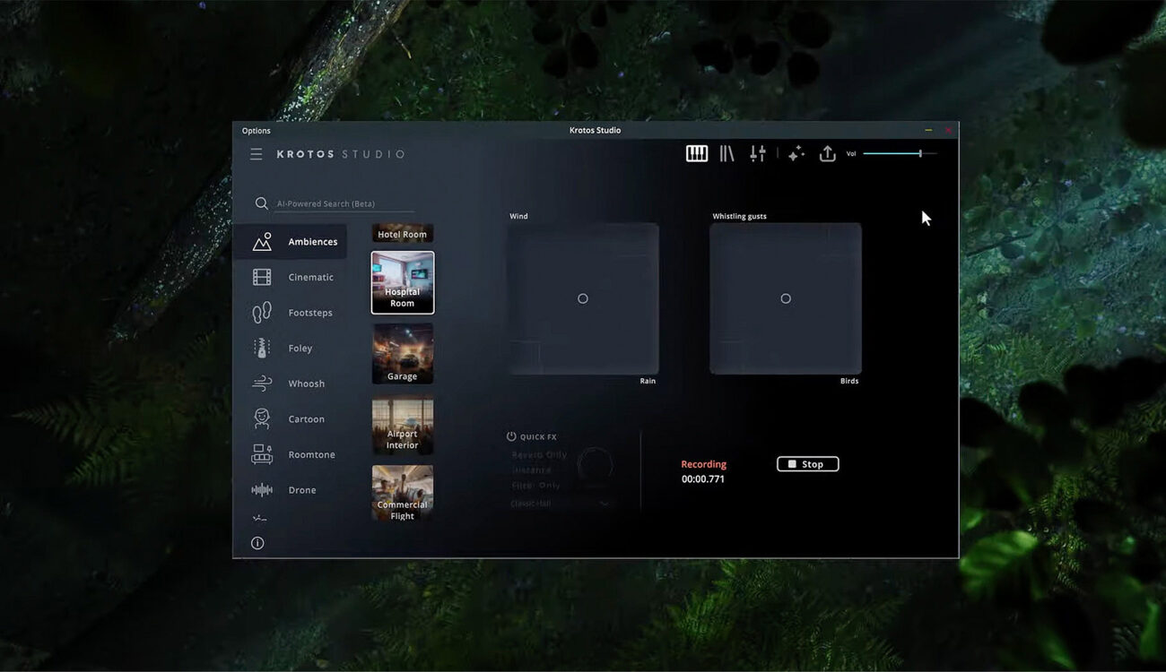 Krotos Studio’s New AI Ambience Generator Now Available