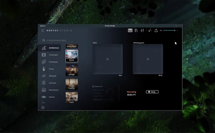 Krotos Studio’s New AI Ambience Generator Now Available